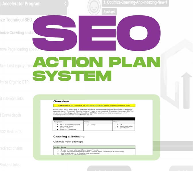 SEO Action Plan System