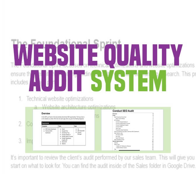 Website Quality Audit System